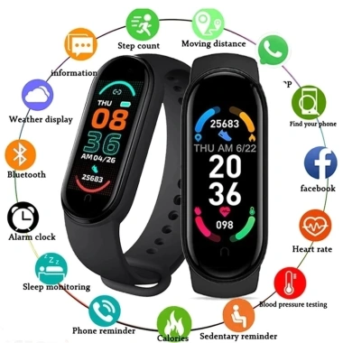 Vòng Tay Thông Minh M9 M8 M7 M6 Chống Nước Dây Thể Thao Màn Hình Đồng Hồ Thể Thao Android iOS - Giá Ưu Đãi 111k