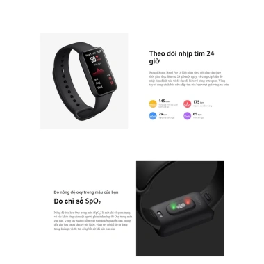 Vòng tay thông minh Xiaomi Mi Band 6/Redmi Smart Band Pro - Theo dõi sức khỏe, giá ưu đãi 789.000đ