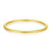 Vòng tay titan không gỉ mạ vàng 18k, thiết kế trơn bóng thanh lịch cho nữ - Giá 99.000đ 8