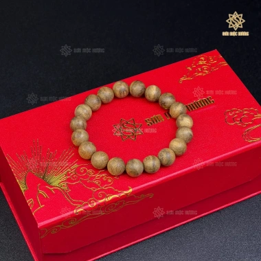 Vòng tay trầm hương banh cao cấp tròn đơn Sơn Mộc Hương - Phong thủy may mắn, tài lộc, giá 3.760.000 VND 5