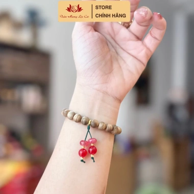 Vòng Tay Trầm Hương Bình An Mệnh Hỏa Thổ 8mm 21 Hạt - Phong Thủy May Mắn Cho Nam Nữ - Giá Giảm 750k