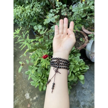Vòng tay trầm hương chuỗi tràng hạt 108 - Trầm hương sánh chìm, vòng phong thủy, giá 358.999₫ 6