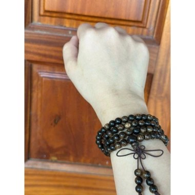 Vòng tay trầm hương chuỗi tràng hạt 108 - Trầm hương sánh chìm, vòng phong thủy, giá 358.999₫ 7