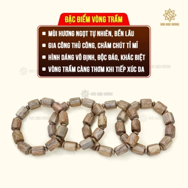 Vòng tay Trầm Hương Tốc Kiến Vô Định Sơn Mộc Hương Phong Thủy May Mắn Tài Lộc Giá Ưu Đãi 658.000₫ 7