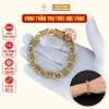Vòng tay trầm hương trụ trúc bọc vàng Sơn Mộc Hương - Phong thủy may mắn, giảm 329k