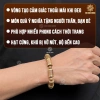 Vòng tay trầm hương trụ trúc bọc vàng Sơn Mộc Hương - Phong thủy may mắn, giảm 329k 2