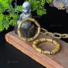 Vòng tay trầm hương trụ trúc bọc vàng Sơn Mộc Hương - Phong thủy may mắn, giảm 329k 8