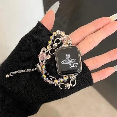 Vòng tay Vivienne Westwood kim loại, Apple, dây Niche SE đính cườm - 307.811₫