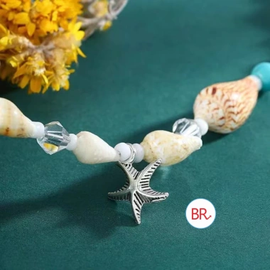 Vòng tay vỏ sò biển nữ năng động - lắc tay, lắc chân, phối ngọc - giảm 20k
