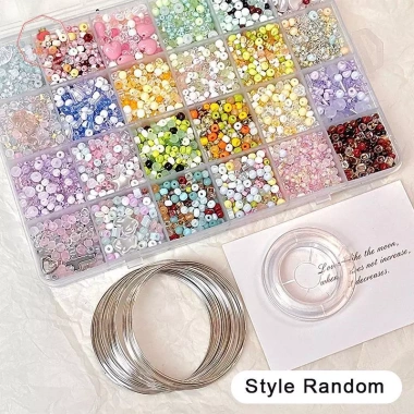 Vòng Tay & Vòng Cổ DIY lưới hạt thủy tinh hỗn hợp Handmade - Giá chỉ 41.700 VND 8