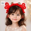 Vòng Tóc Năm Mới Nơ Thêu Đỏ Sang Trọng - Phong Cách Hanfu Giá 56,489 VND
