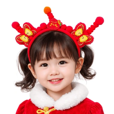 Vòng Tóc Năm Mới Nơ Thêu Đỏ Sang Trọng - Phong Cách Hanfu Giá 56,489 VND