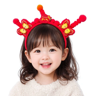 Vòng Tóc Năm Mới Nơ Thêu Đỏ Sang Trọng - Phong Cách Hanfu Giá 56,489 VND