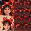 Vòng Tóc NLINNI Ngựa Thêu Nơ Đỏ Sang Trọng - Băng Đô Cổ Xưa Quấn Tóc Phong Cách Đẹp 8