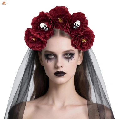 Vòng tóc xương và hoa đen cho bé gái - Phong cách Halloween, giảm 16% 5 Vòng tóc xương và hoa đen cho bé gái - Phong cách Halloween, giảm 16% 5