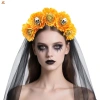Vòng tóc xương và hoa đen cho bé gái - Phong cách Halloween, giảm 16% 6