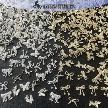Vòng Vàng Bạc Hoa Kim Cương Giả - Phụ Kiện Làm Móng Tay 3D Nghệ Thuật Nơ – Giá chỉ 41.070₫ 3