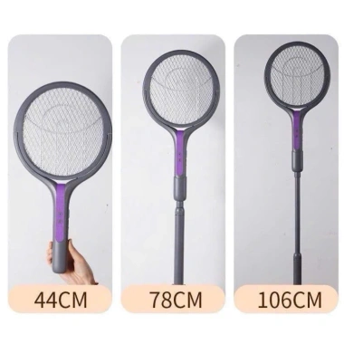 Vợt bắt muỗi điện cán dài UV + sốc điện, gập gọn, an toàn trẻ, pin 1.600mAh, dùng 6h – 174.900₫
