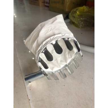 Vợt hái hoa quả inox 304 đầu nối cán dài kèm túi vải Giá chỉ 42.000đ