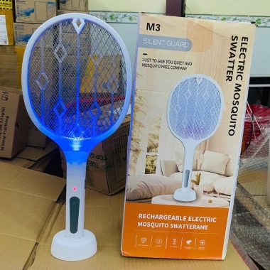 Vợt Muỗi Thông Minh 3in1 Đèn Bắt Muỗi Tự Động Có Dây và Đế Sạc, Giá 65.900 VND 5