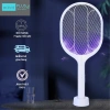 Vợt muối tích điện 2 in 1 bắt muỗi tự động, pin 2.000mAh sạc nhanh, an toàn trẻ, free ship - 99.000 VND 3