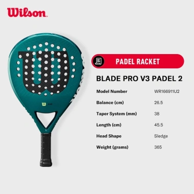 Vợt Padel Wilson Blade Pro V3 – nhẹ, kiểm soát chuẩn, giảm 22% chỉ 8.279.000 VND