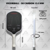 Vợt Pickleball AMASPORT 3K Carbon USAPA – Bền bỉ, phù hợp mọi đối tượng, giá 409.000₫ 2