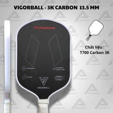 Vợt Pickleball AMASPORT 3K Carbon USAPA – Bền bỉ, phù hợp mọi đối tượng, giá 409.000₫