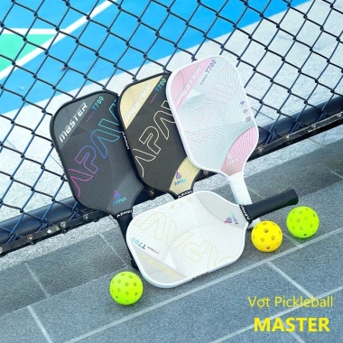 Vợt Pickleball Apavi MASTER trắng 100% Carbon T700 dày 16mm – Đánh tấn công, giảm giá 749.251 VND (90‑95% mới)