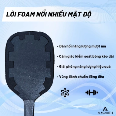 Vợt Pickleball Azgairit Foam Toàn Khối Floating Pivoting - Titanium Gia Cường, Carbon Fiber T700, Giá 1.775.501₫ 2