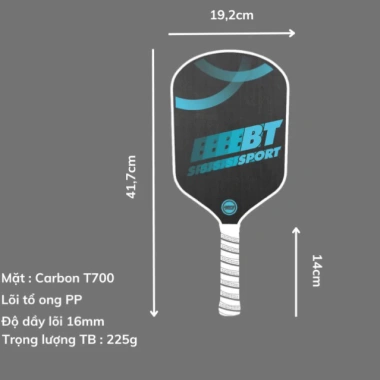 Vợt Pickleball BT Sport Control Carbon T700 – Siêu Êm, Bám Bóng, Tặng Bao Đựng 799.000₫