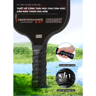 Vợt Pickleball Cao Cấp PK02.1 Mặt Carbon Nhám Chất Lượng Cao - Giá Ưu Đãi 186.000 VNĐ 9
