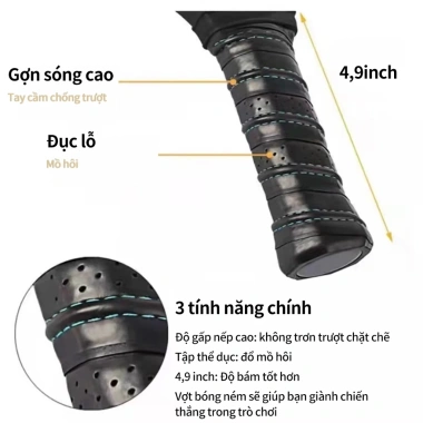 Vợt Pickleball Cao Cấp Sợi Thủy Tinh Cường Độ Cao Linh Hoạt – Hiệu Suất Chuyên Nghiệp, Giá 247.500₫