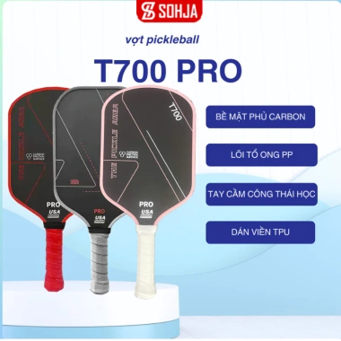 Vợt Pickleball Carbon PK07 - Gọn nhẹ, tay cầm chống trượt thoáng khí, mặt nhám bám bóng, giá 350.000₫
