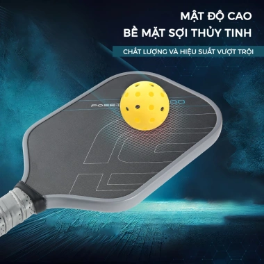 Vợt Pickleball Carbon T1.000 16mm - Thi đấu trong nhà và ngoài trời, chuẩn quốc tế, tặng 1 bóng