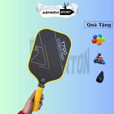 Vợt Pickleball Carbon T700 1 Chiếc Nam Nữ Cao Cấp + Túi & 2 Bóng - Giá 1,100,000₫