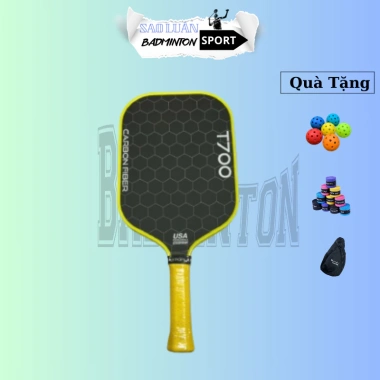 Vợt Pickleball Carbon T700 1 Chiếc Nam Nữ Cao Cấp + Túi & 2 Bóng - Giá 1,100,000₫