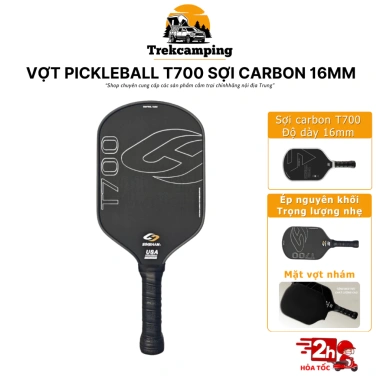 Vợt Pickleball Carbon T700 16mm Cán Dài Nhẹ - Dành cho người mới, giá giảm 765.000₫