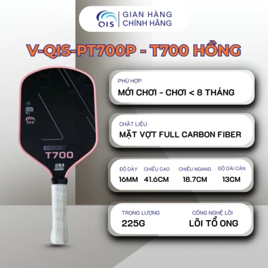Vợt Pickleball Carbon T700 Pro QIS - Siêu Nhám, Độ Bền Cao, Chống Trượt, Chuẩn Thi Đấu 10 Vợt Pickleball Carbon T700 Pro QIS - Siêu Nhám, Độ Bền Cao, Chống Trượt, Chuẩn Thi Đấu 10