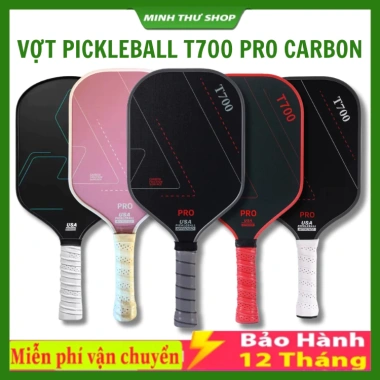 Vợt Pickleball Carbon T700 PRO siêu nhẹ, mặt nhám bám bóng, toàn diện – 79.000₫