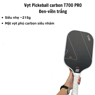 Vợt Pickleball Carbon T700 Siêu Nhẹ 2.025 - Mặt vợt phủ carbon, bền bỉ, giá 208.171₫