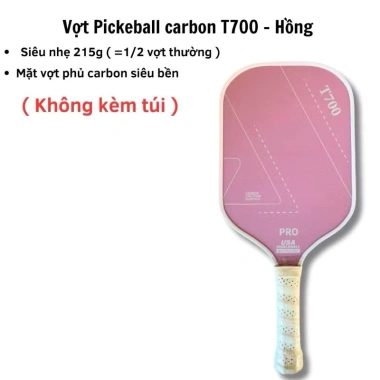Vợt Pickleball Carbon T700 Siêu Nhẹ 2.025 - Mặt vợt phủ carbon, bền bỉ, giá 208.171₫ 10 Vợt Pickleball Carbon T700 Siêu Nhẹ 2.025 - Mặt vợt phủ carbon, bền bỉ, giá 208.171₫ 10