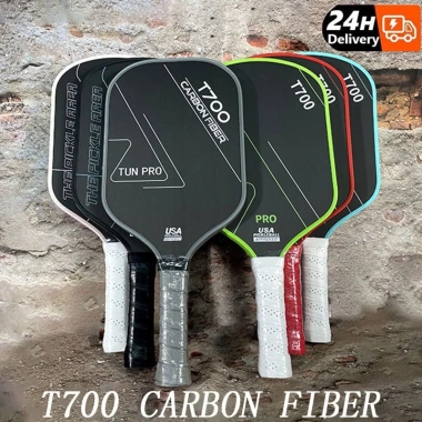 Vợt Pickleball Carbon T700 Siêu Nhẹ, Mặt Cacbon Siêu Nhám, Đa Màu, Giá 550k