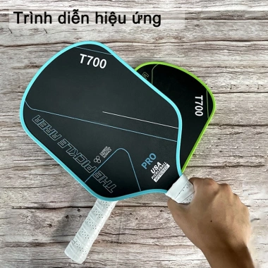 Vợt Pickleball Carbon T700 Siêu Nhẹ, Mặt Cacbon Siêu Nhám, Đa Màu, Giá 550k