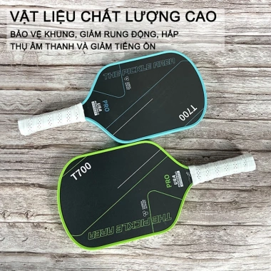 Vợt Pickleball Carbon T700 Siêu Nhẹ, Mặt Cacbon Siêu Nhám, Đa Màu, Giá 550k