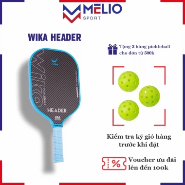 Vợt Pickleball Carbon Wika Header Chính Hãng Thiết Kế Hiện Đại Giá Ưu Đãi 500.000₫