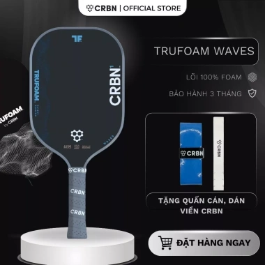 Vợt Pickleball CRBN 1-4 TruFoam Waves - Độ bám tối ưu, nhẹ siêu linh, giá chỉ 5.000.000₫