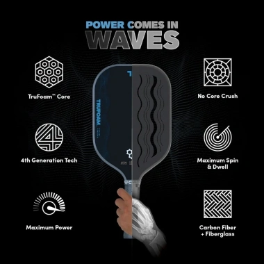 Vợt Pickleball CRBN 1-4 TruFoam Waves - Độ bám tối ưu, nhẹ siêu linh, giá chỉ 5.000.000₫