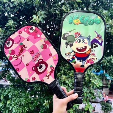 Vợt Pickleball cute siêu nhẹ bền – Tặng 1 pickle ball, tăng tương tác, tập trung
