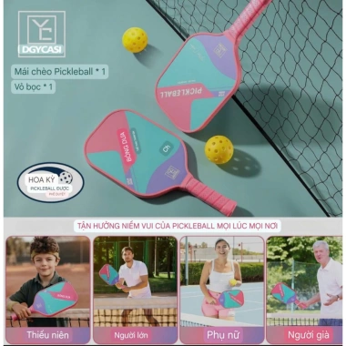 Vợt Pickleball DGYCASI Carbon T700 16mm - Sức mạnh, kiểm soát, giá 505.000₫